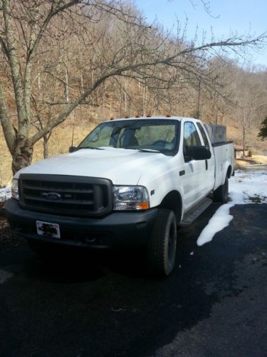 2002 ford f250 ext cab 4x4 service utility bed truck