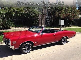 1966 red! convertible, 455 powerhouse, restored tempest gto automatic rust free