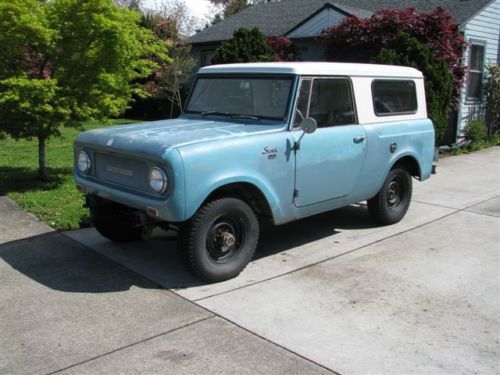 1967 international harvester scout with oem plow attachment