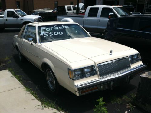 1985 buick regal coupe 2-door 3.8l v6 engine tan very low miles!  looks good!