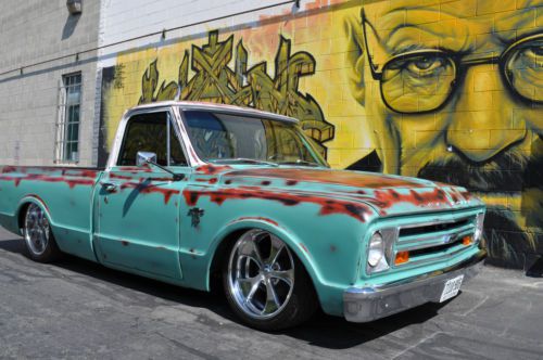 67 c10 super bad bagged patina shop truck frame off resto every nut and bolt!