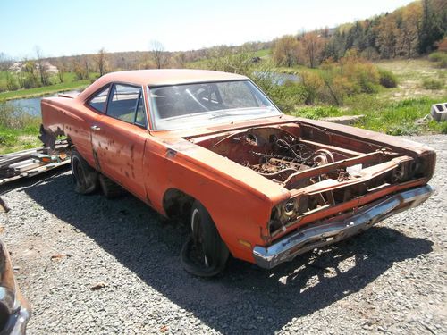 1969 plymouth roadrunner 383 4 speed #s match rough project or rebody