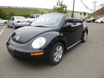 2007 vw beetle convertible no reserve 3 moths 3k m free warranty  clean carfax