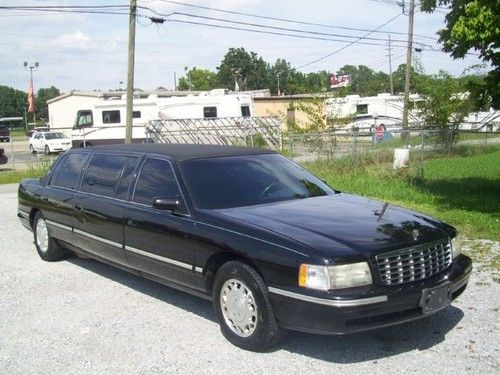 1999 cadillac limo! low miles! bank repo! absolute auction! no reserve!