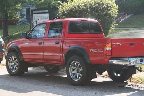 2003 tacoma, double cab, v6 3.4 liter, auto, 2wd, trd off road pkg,trailer hitch