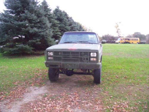 1984 chevy army truck 6 inch lift