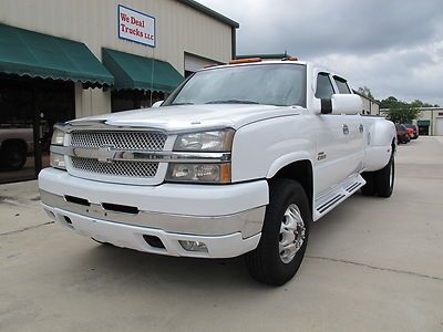 2003 chevrolet 3500 lt 6.6l duramax diesel leather dually drw low reserve no