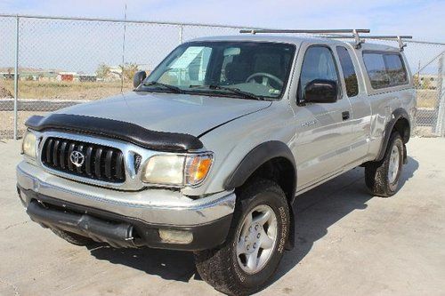 2002 toyota tacoma xtracab 4wd damaged bill of sale title runs! priced to sell!!