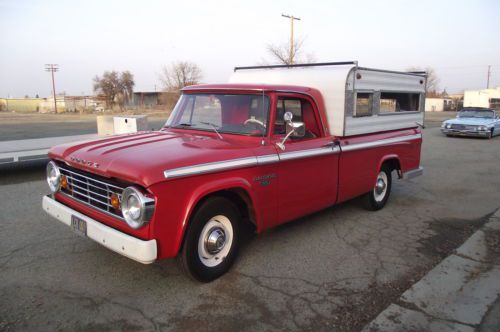 *** all original 1966 d100 custom truck and era camper shell ***