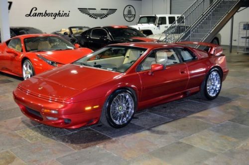 2002 lotus esprit v8 1 of 100 inferno red 5spd glass top