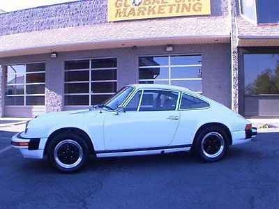 1976 porsche 912 e, rare &amp; stunning in grand prix white with new tan interior!