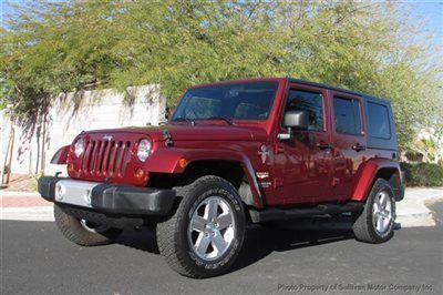 2009 jeep wrangler unlimited sahara edition 13,844 miles like new from arizona