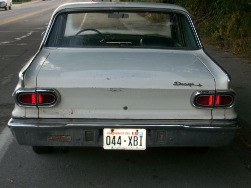 Dodge dart, 1966, white sedan, dodge  dart 4 doors
