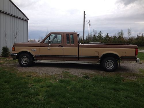 1987 ford f-150 xlt lariat extended cab with long bed rare truck excellent cond