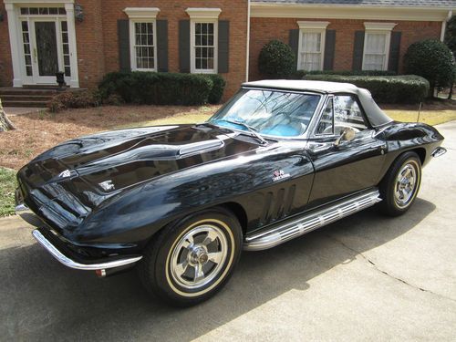 1966 corvette 427 matching numbers #s l72 convertible - 4 speed - mint