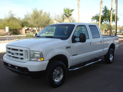 2003 ford f250 crew cab 7.3l power stroke diesel 4x4 1owner 74k miles no reserve