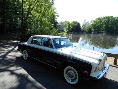 1978 rolls royce silver shadow white showroom classic antique