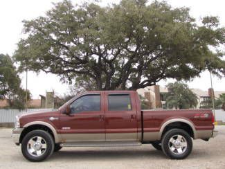 King ranch heated leather sunroof pwr opts 6 cd powerstroke diesel v8 4x4 fx4!