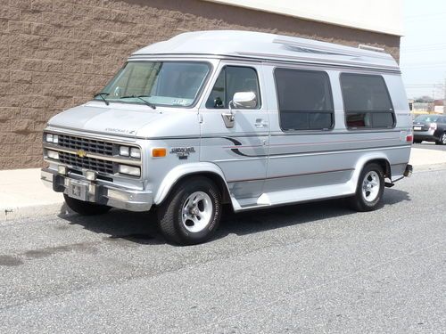 1993 chevrolet starcraft high top conversion van with 33,134 miles!! g20 express