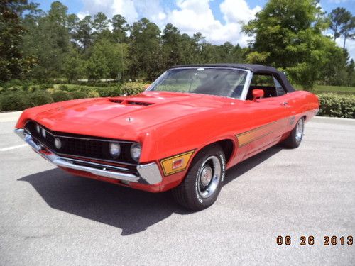 1970 ford trino gt convertible "n" code 429 4 speed with a/c one of 6 marti rpt