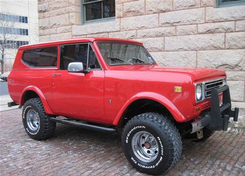 1979 international scout ii; red; low miles; 4x4