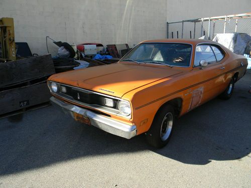 1970 plymouth duster 340 h code vitamin c orange auto console shift