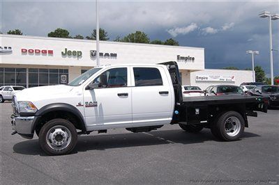 Save at empire dodge on this all-new crew cab tradesman aisin diesel flatbed 4x4