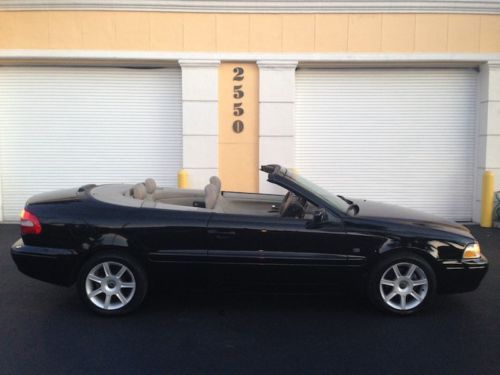 2001 volvo c70 turbo convertible low miles clean carfax garage kept florida mint