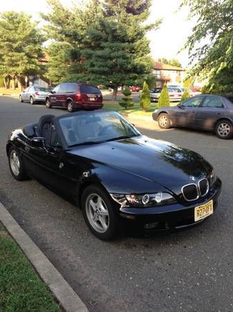 1997 bmw z3 roadster convertible 2-door 2.8l black with black leather