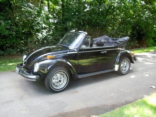 1979 volkswagen super beetle convertible (1 owner) all original unrestored