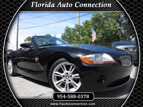 03 bmw z4 3.0i premium package power convertible leather low miles clean carfax
