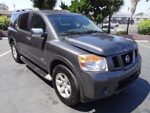 2008 nissan armada se 4wd damaged fixer project repairable runs! clean title!wow