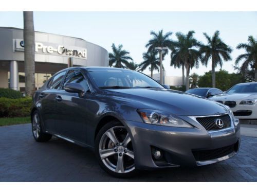 2012 lexus is250 1 owner clean carfax navigation ventilated seats florida car