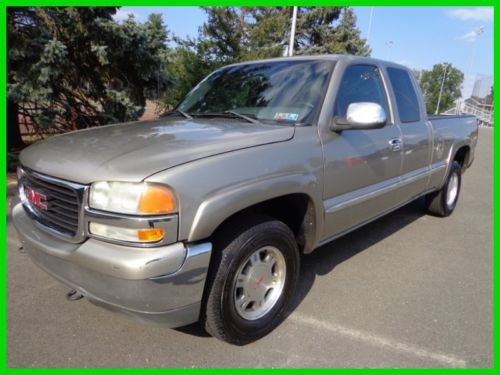2002 gmc sierra 1500 sle 4x4 extended cab v-8 auto runs great no reserve auction