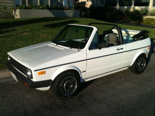 Extremely clean ca owned rust free 1986 volkswagen cabriolet/rabbit convertible