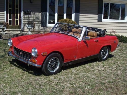 1971 mg midget red over tan. runs and drives great!!! needs minor tlc!!!