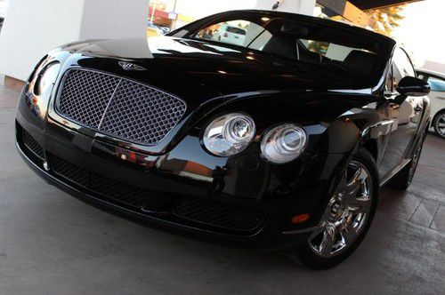 2005 bentley continental gt coupe. black/black. loaded. original. clean carfax.