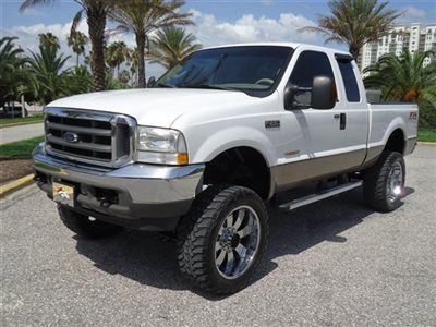 Lifted 4x4 lariat leather diesel 22s alloys xcab short bed xnice truck fl