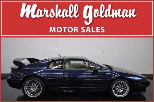 2003 lotus esprit v8 in night fall blue  12800 miles 5 speed glass top