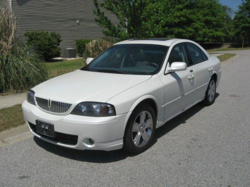 2006 lincoln ls sport pearl white with lincoln navigation system