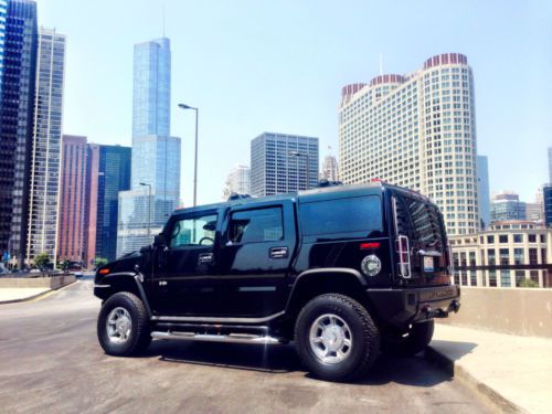 2005 hummer h2 lux loaded 6.0l low miles nav xmsirius 3rd row seat stock