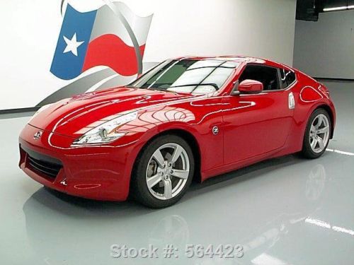 2012 nissan 370z coupe 6-speed xenons solid red 15k mi texas direct auto
