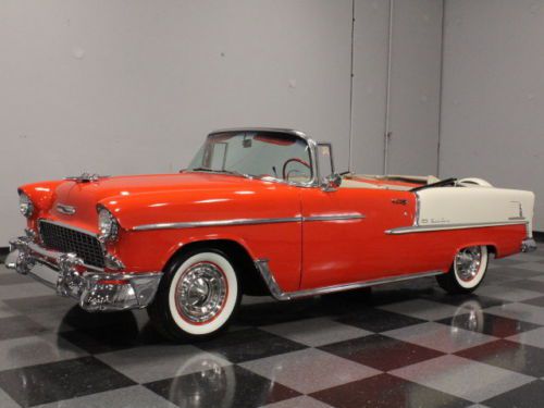 Pure americana: &#039;55 chevy convertible, stock set-up, looks great, drives better!