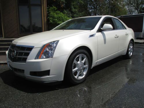 2009 cadillac cts awd 3.6 direct inject only 5,000 miles navigation pearl white