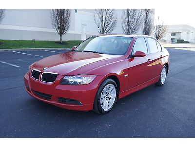 No reserve 07 bmw 328i heated leather sunroof bright red nice