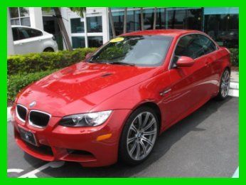 10 certified melbourne red 4l v8 m-double clutch m-3 convertible *heated seats