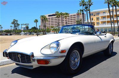 '74 e type v12 roadster, stick, air, wires, mint, lots of records