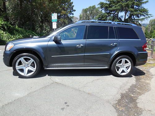 Mercedez-benz gl550 rare blue ext/black leather int. awd loaded suv like new