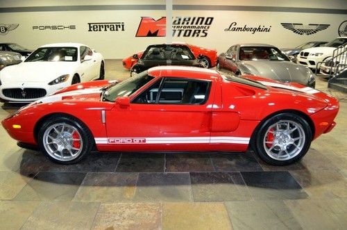 2005 ford gt 5.4l supercharged v8 500 hp leather pw ps pdl gt40 mark iv red