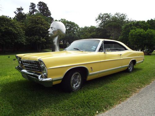 1967 ford galaxie 500 two door fastback z code 390 big block car with factory ac